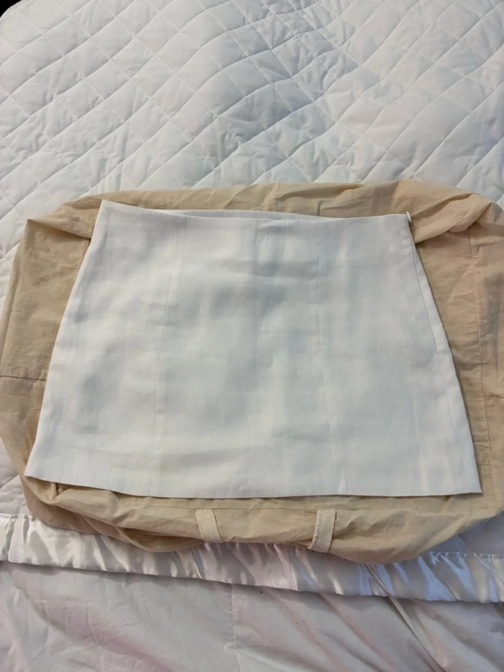 Reformation White Linen Matching Set-Sleeveless top and Mini Skirt-Size 6